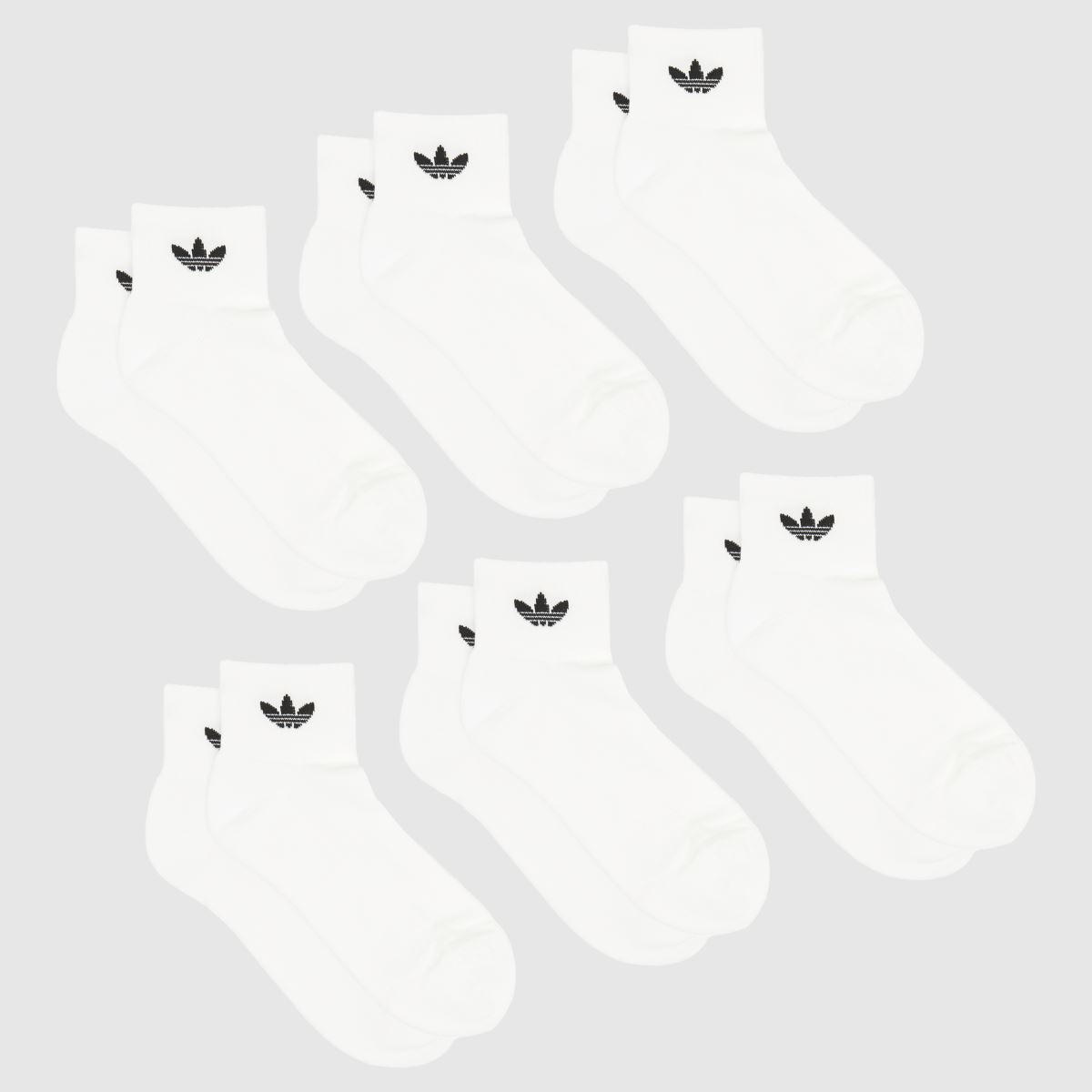 adidas fehér és fekete eredeti bokazokni 6-os csomag