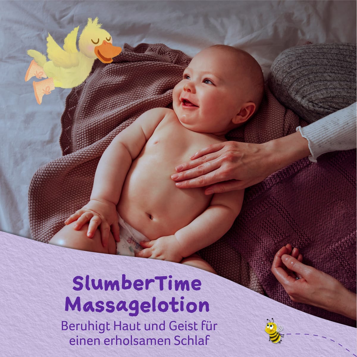 Baby Massagelotion beruhigend SlumberTime Lavendel & Mondmilch, 150 ml