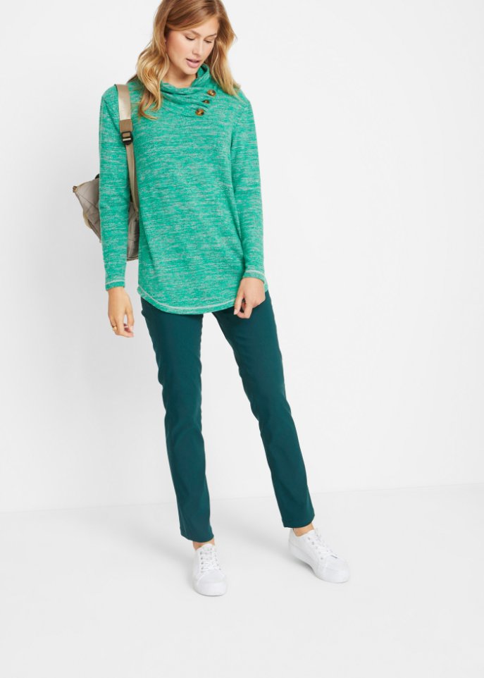 Pullover mit Knopfdetail