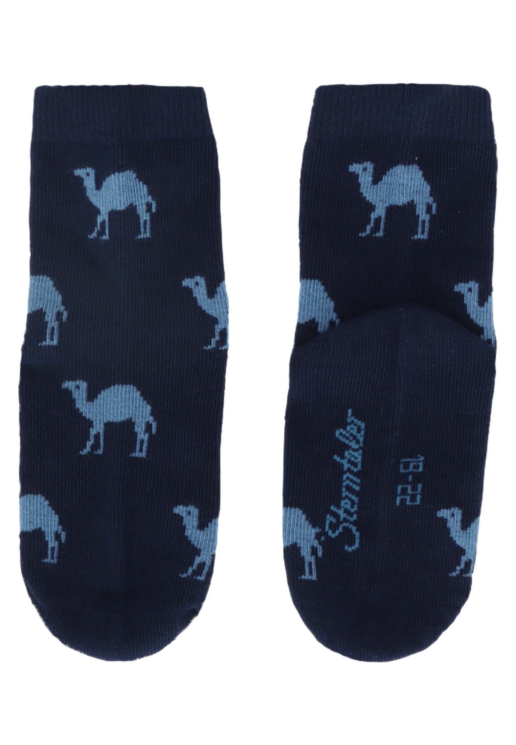 Socken im 3er Pack mit Motiv Camping in versch. Farben