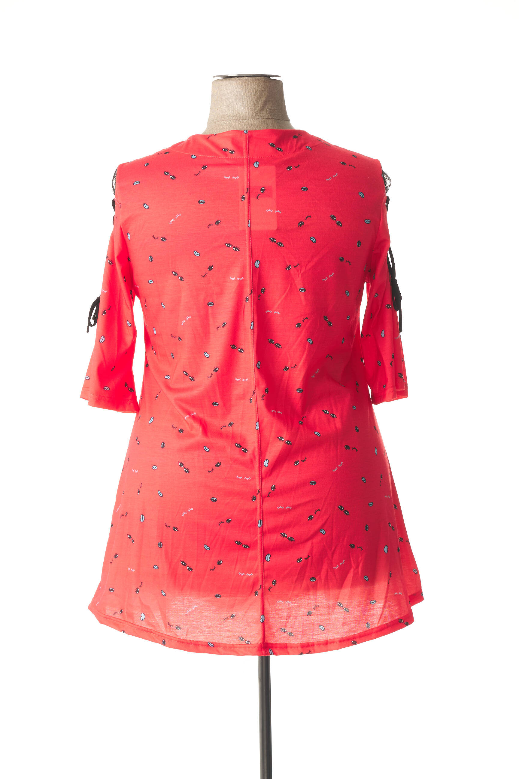 2W Paris Tuniquemanchelongue Femme couleur rouge