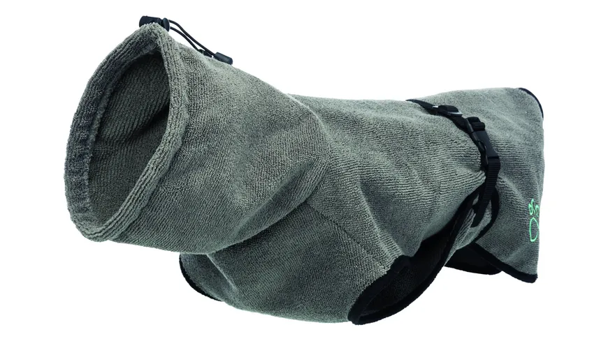 Trixie Bademantel für Hunde Frottee M grau 50 cm