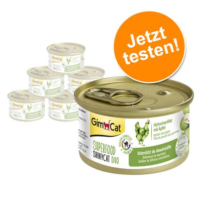 GimCat Superfood ShinyCat Duo Probierpaket 6 x 70 g