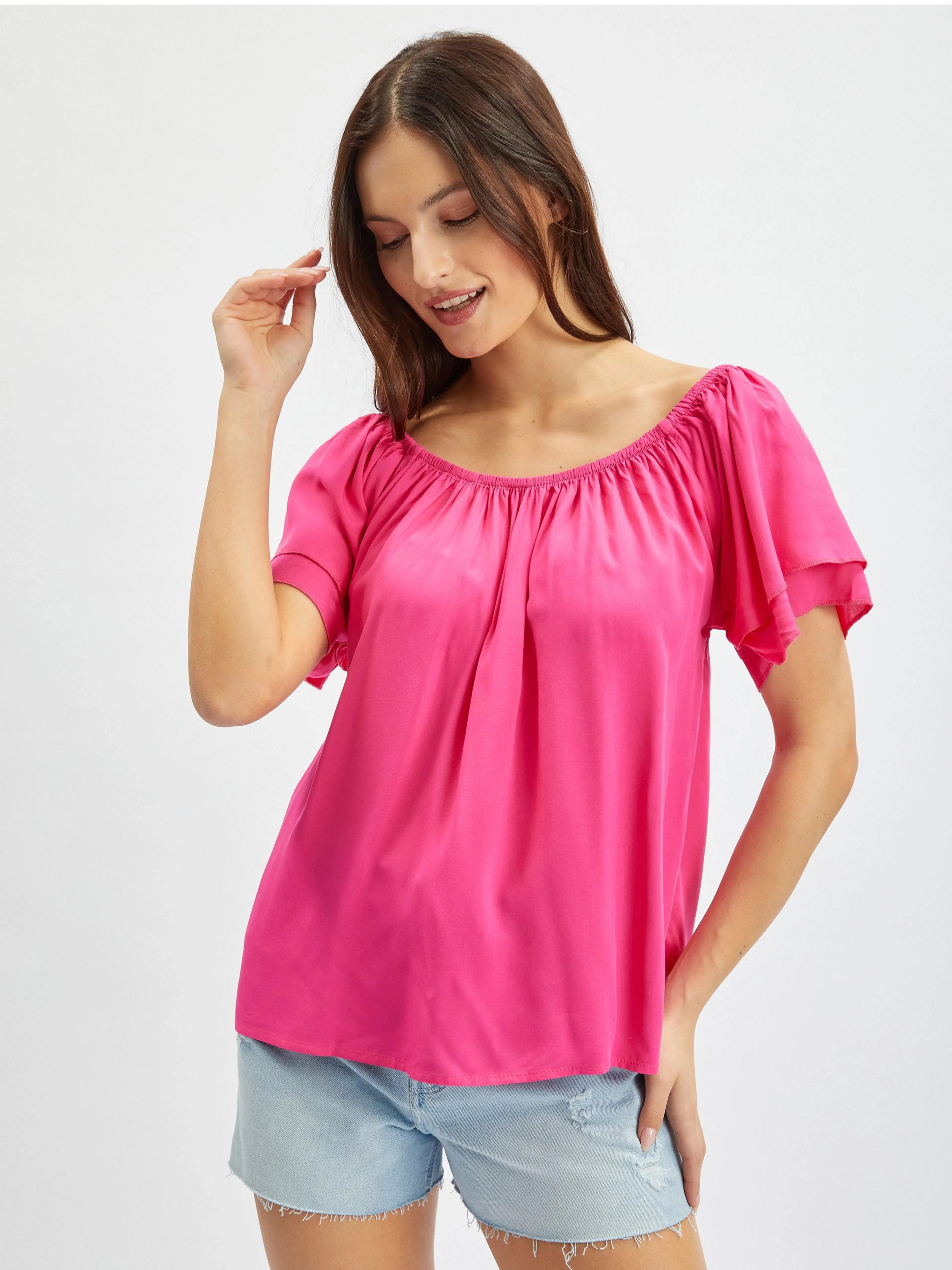 Dunkelrosa Damenbluse ORSAY