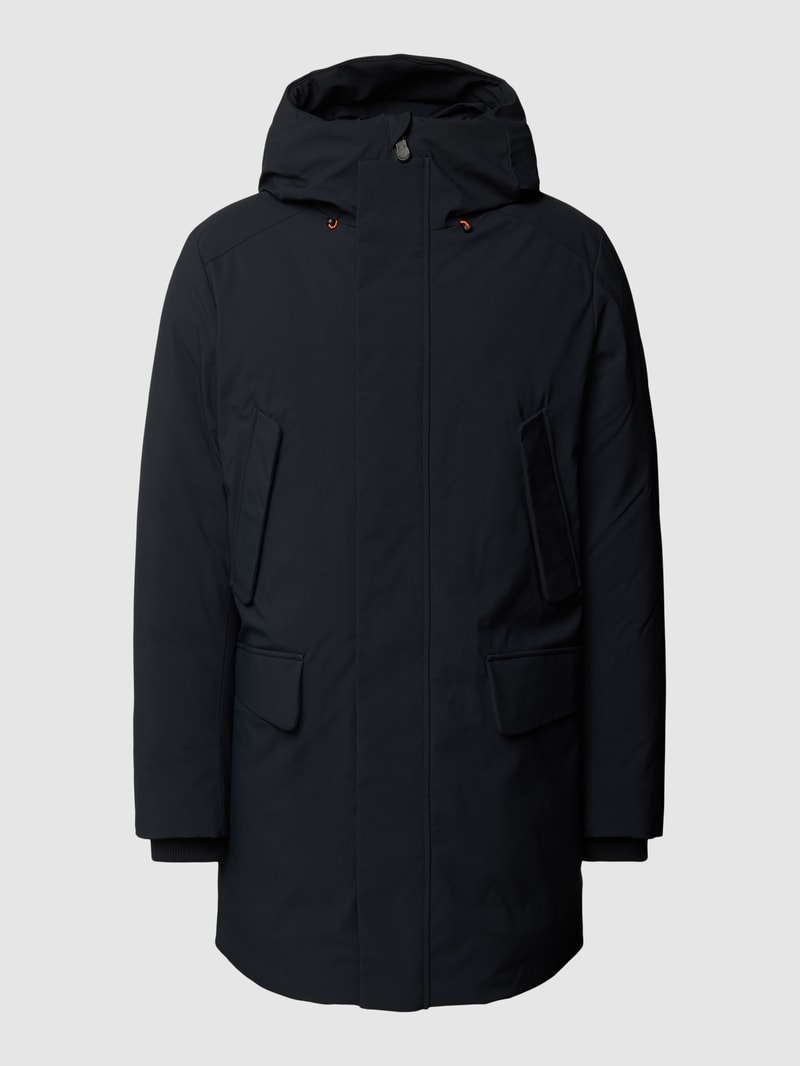 Jacke mit Kapuze Modell 'WILSON' in schwarz