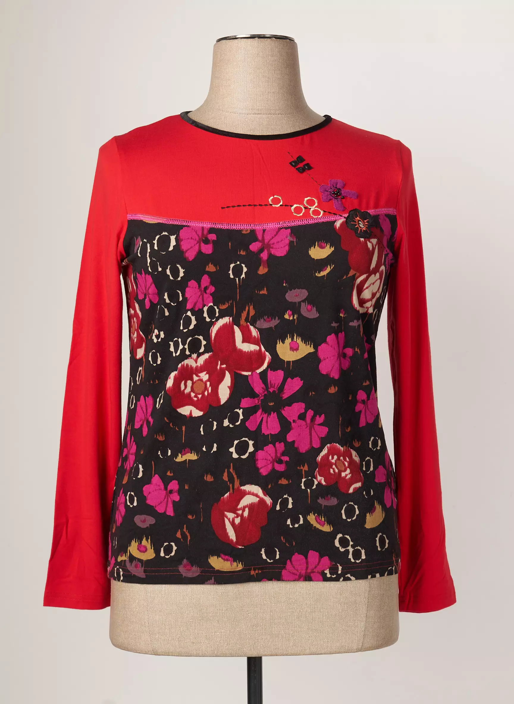 Telmail Tshirts Femme couleur rouge