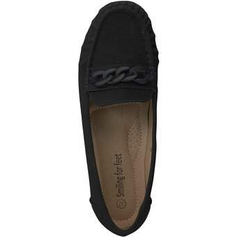 smiling for feet Mokassin in schwarz