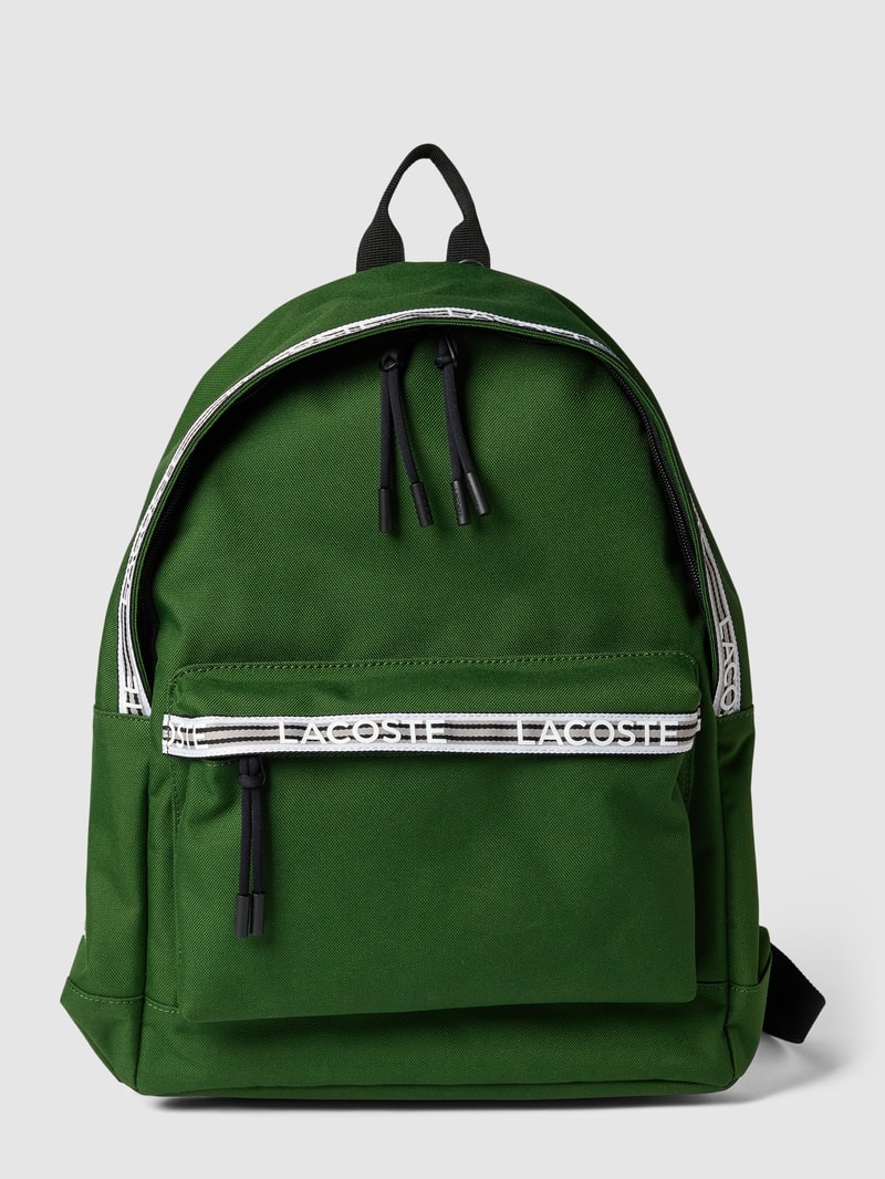 Rucksack mit Label-Schriftzug in grün