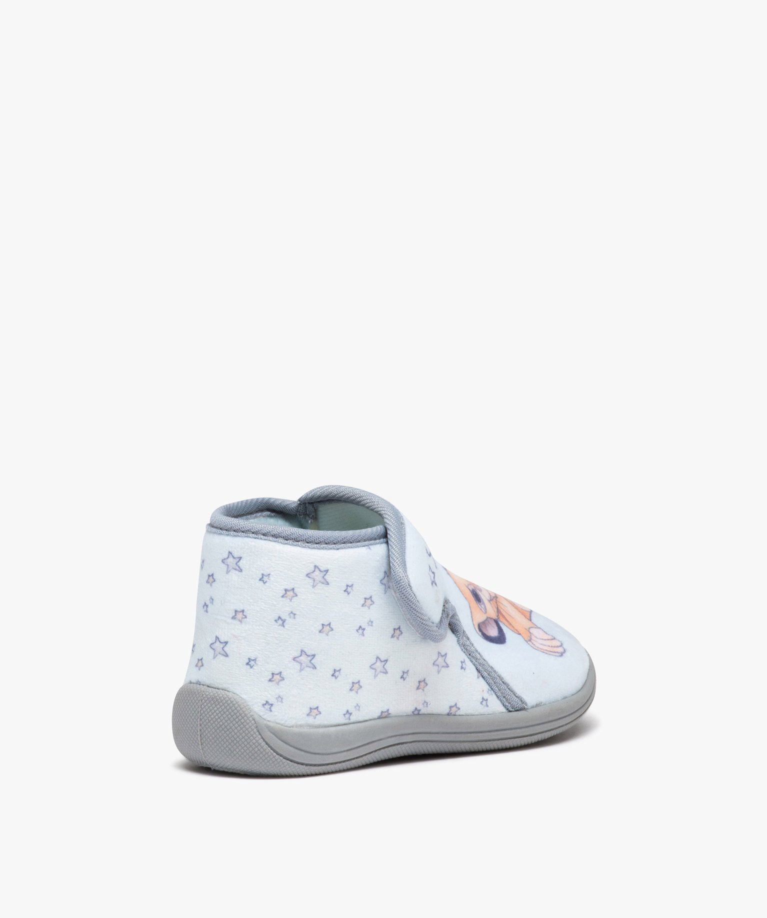Chaussons Garçon bottillons à scratch avec motif Le Roi Li... bleu | GEMO