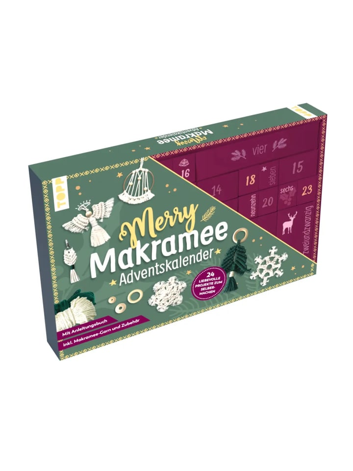 Frech Adventskalender Merry Makramee | Material für 24 Makramee-Projekte. Mit... günstig kaufen onesize