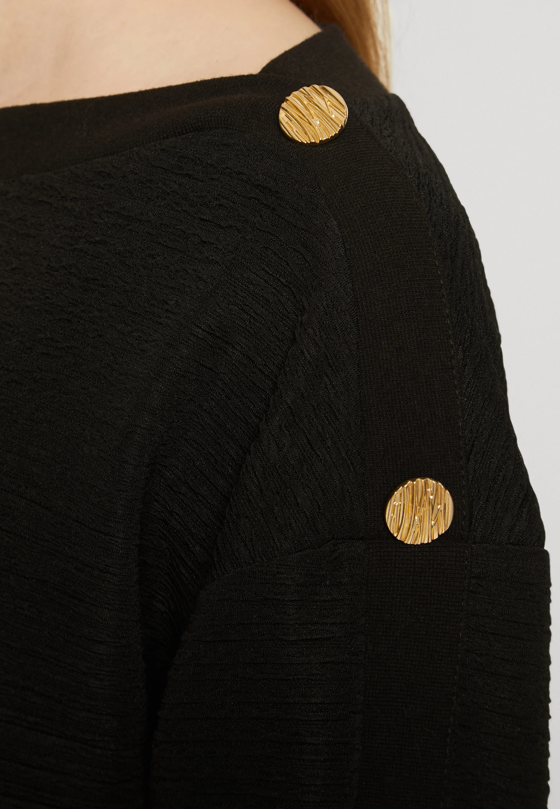 Sudadera Anna Field Tall con textura y hombros descubiertos