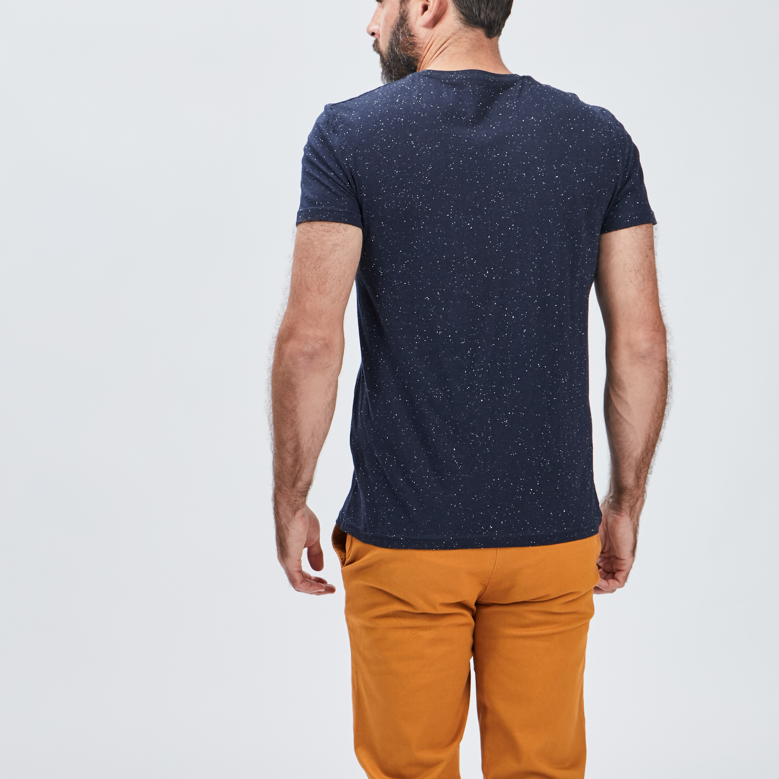 T-shirt manches courtes bleu marine homme | La Halle