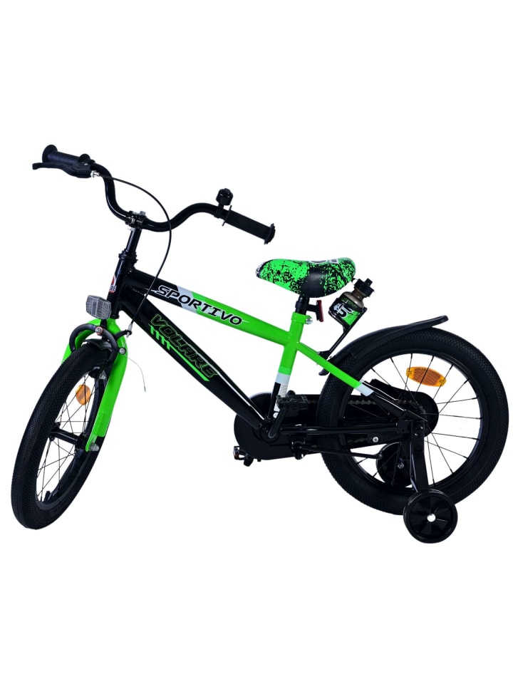 Volare Kinderfahrrad Sportivo für Jungen 16 Zoll Kinderrad Neon Grün Schwarz 4 Jahre günstig kaufen onesize