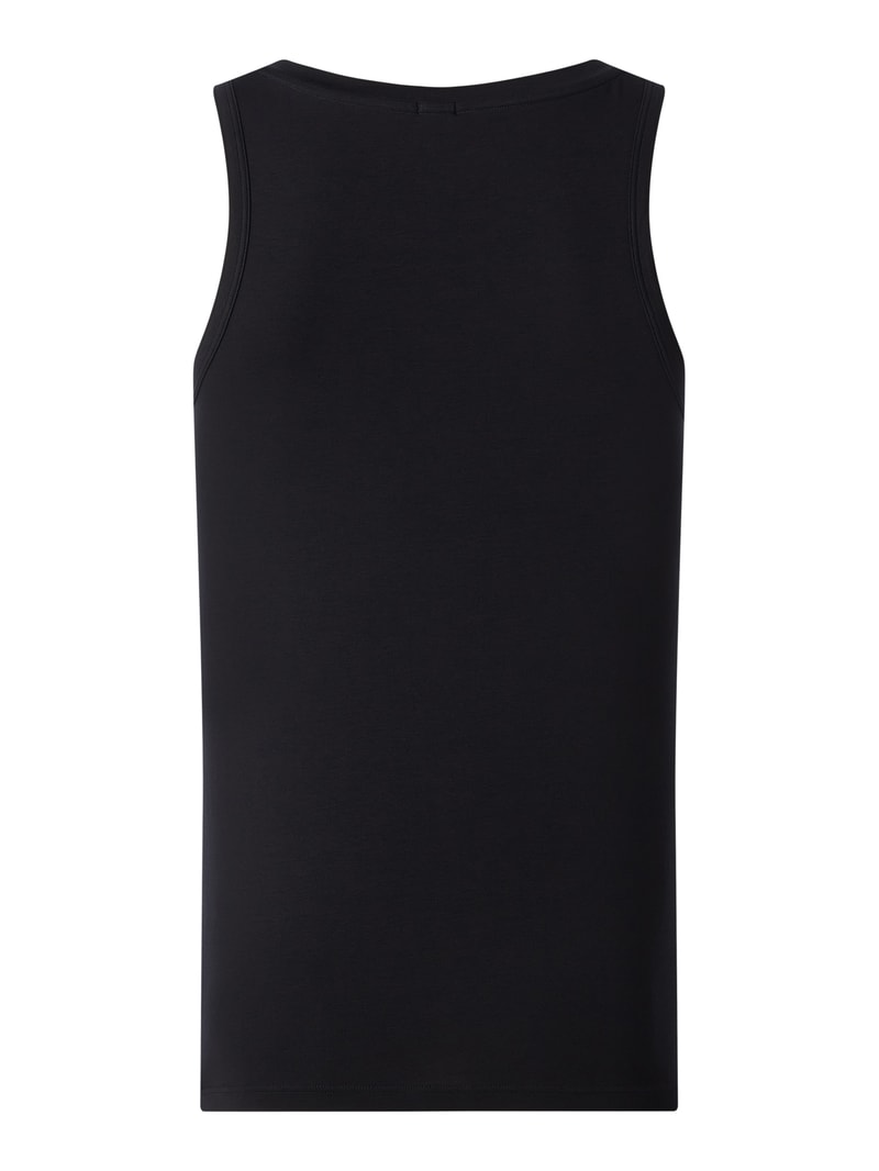 Tanktop mit Stretch-Anteil in schwarz