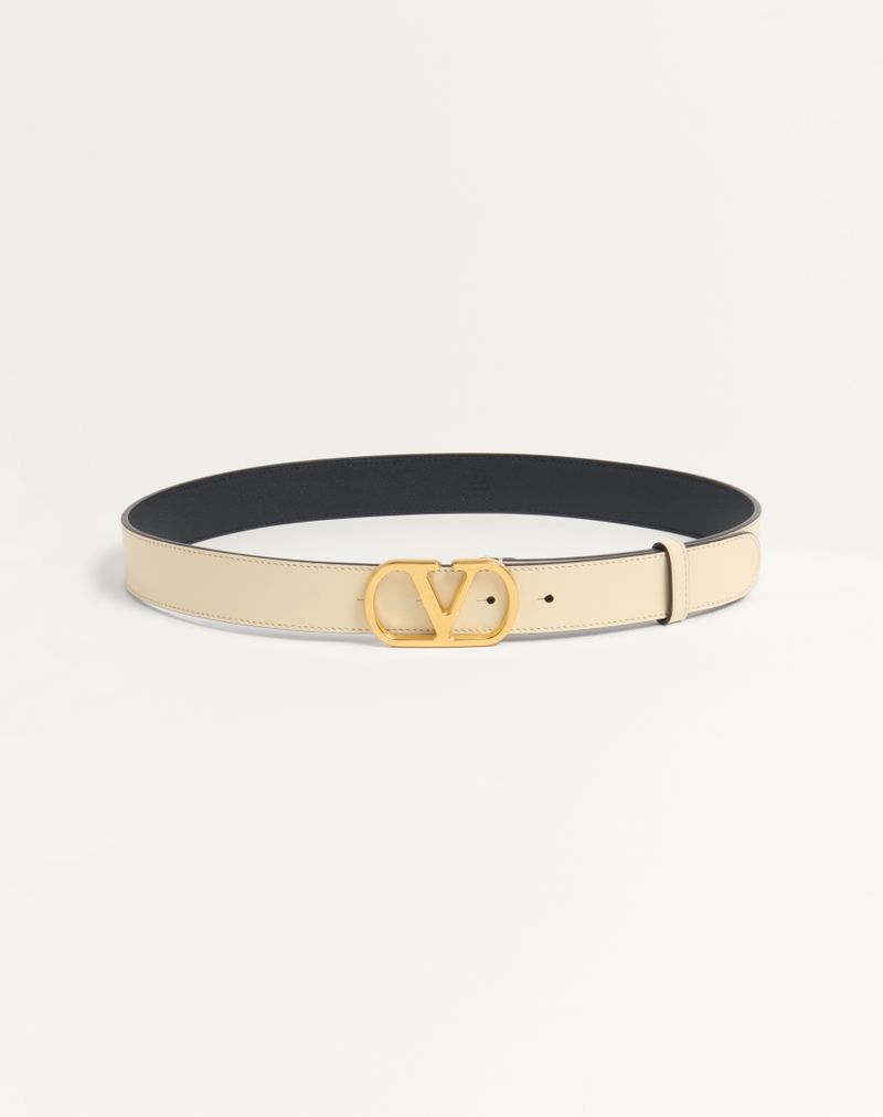 VLogo Signature Bælte i skinnende kalveskind 30 mm
