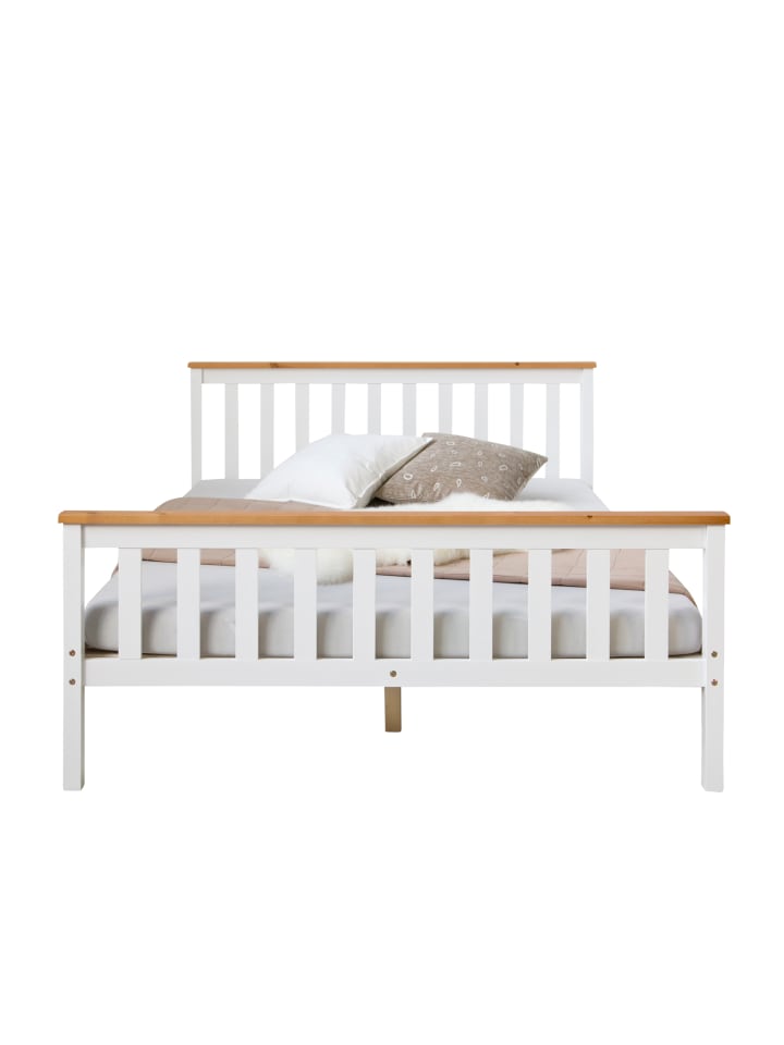 Homestyle4u Holzbett 140x200 in Weiß günstig kaufen 140 x 200 cm