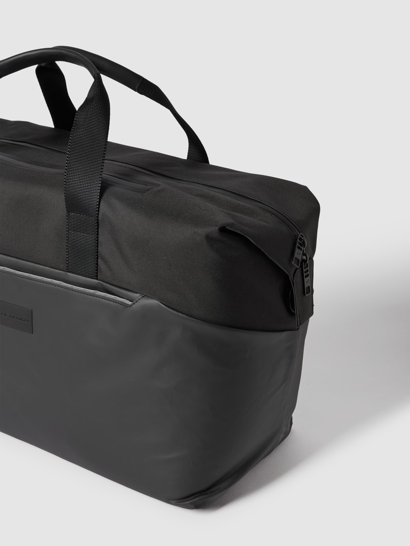 Weekender mit Label-Details Modell 'Urban Eco Weekender' in schwarz