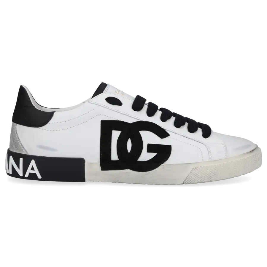 Dolce & Gabbana - Sneaker low PORTOFINO Kalbsleder - schwarz