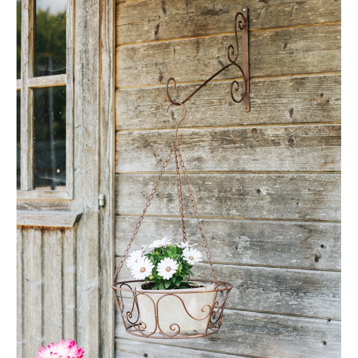 Macosa Home Wandhaken Dekoration Wand Haken Halterung für Blumenampel AUfhänger Blumen, Pflanzenhaken Dekohaken Haken