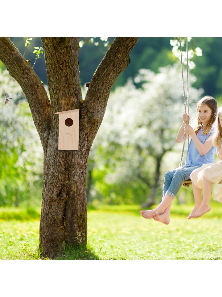relaxdays Nistkasten in Natur - (B)15 x (H)25,5 x (T)16 cm günstig kaufen onesize