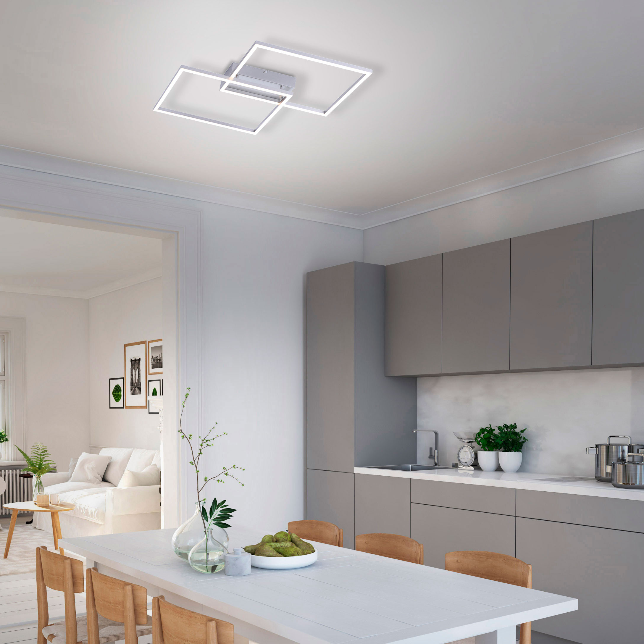 JUST LIGHT.LED-Deckenleuchte 2flg