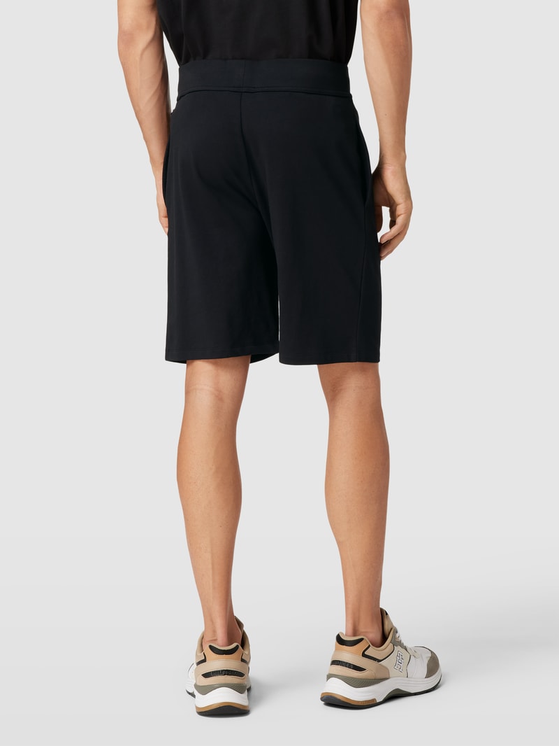 Sweatshorts mit Label-Print Modell 'Authentic' in schwarz
