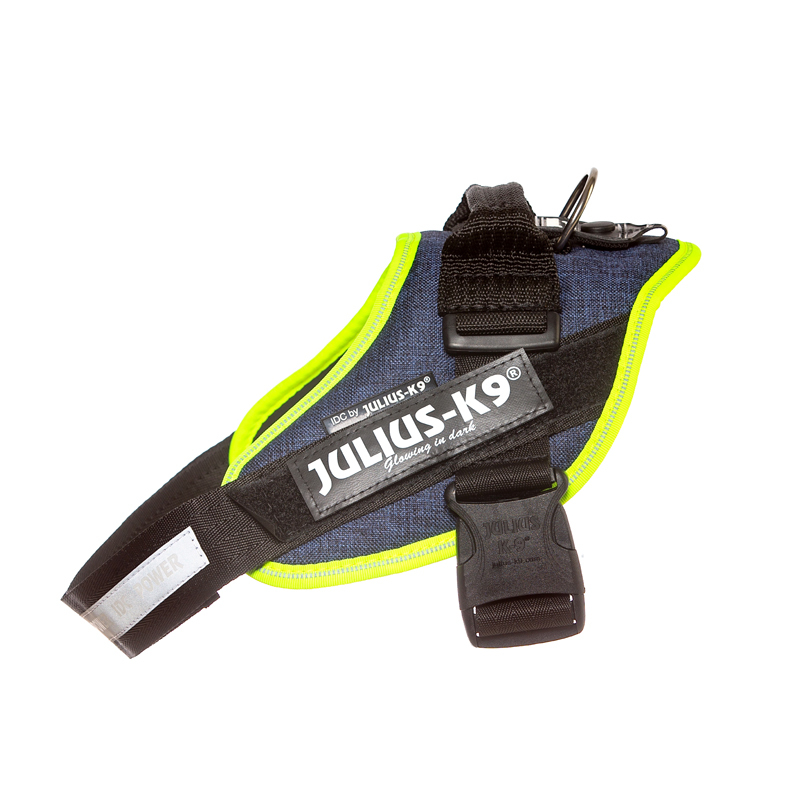 JULIUS-K9 Hundegeschirre JULIUS-K9 IDC Powergeschirr neon mix blau M