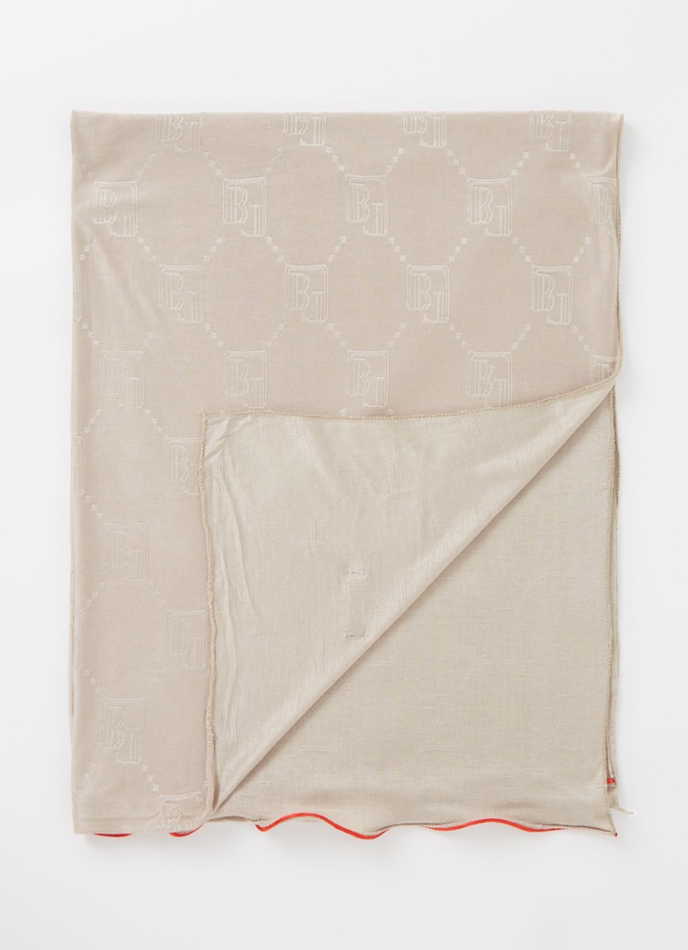 BYLIMA  Enchanté sjaal met logoprint 200 x 75 cm