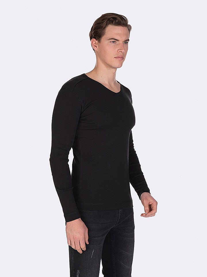 GIORGIO DI MARE Longsleeve in Schwarz günstig kaufen L