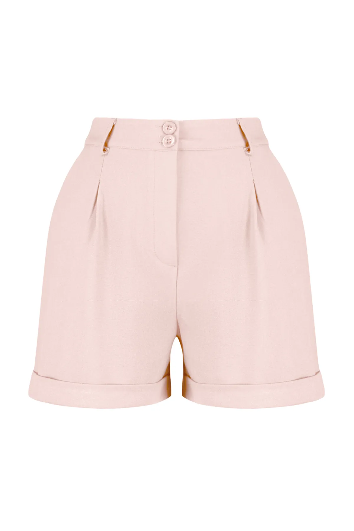 Trendyol Collection  Powder Regular Fit gewebte Shorts TWOSS21SR0478