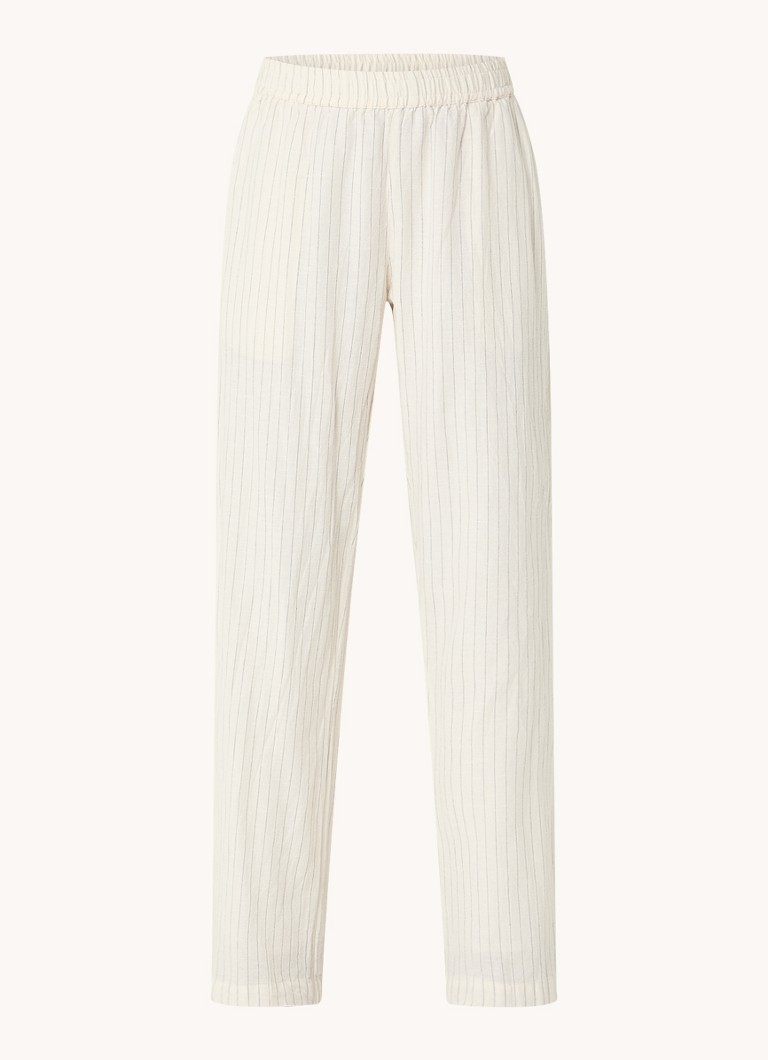 Pantaloni Neo Noir Astra a vita alta e gamba dritta con stampa a righe