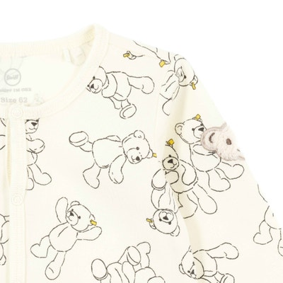 Strampler langarm, beige für Jungs
