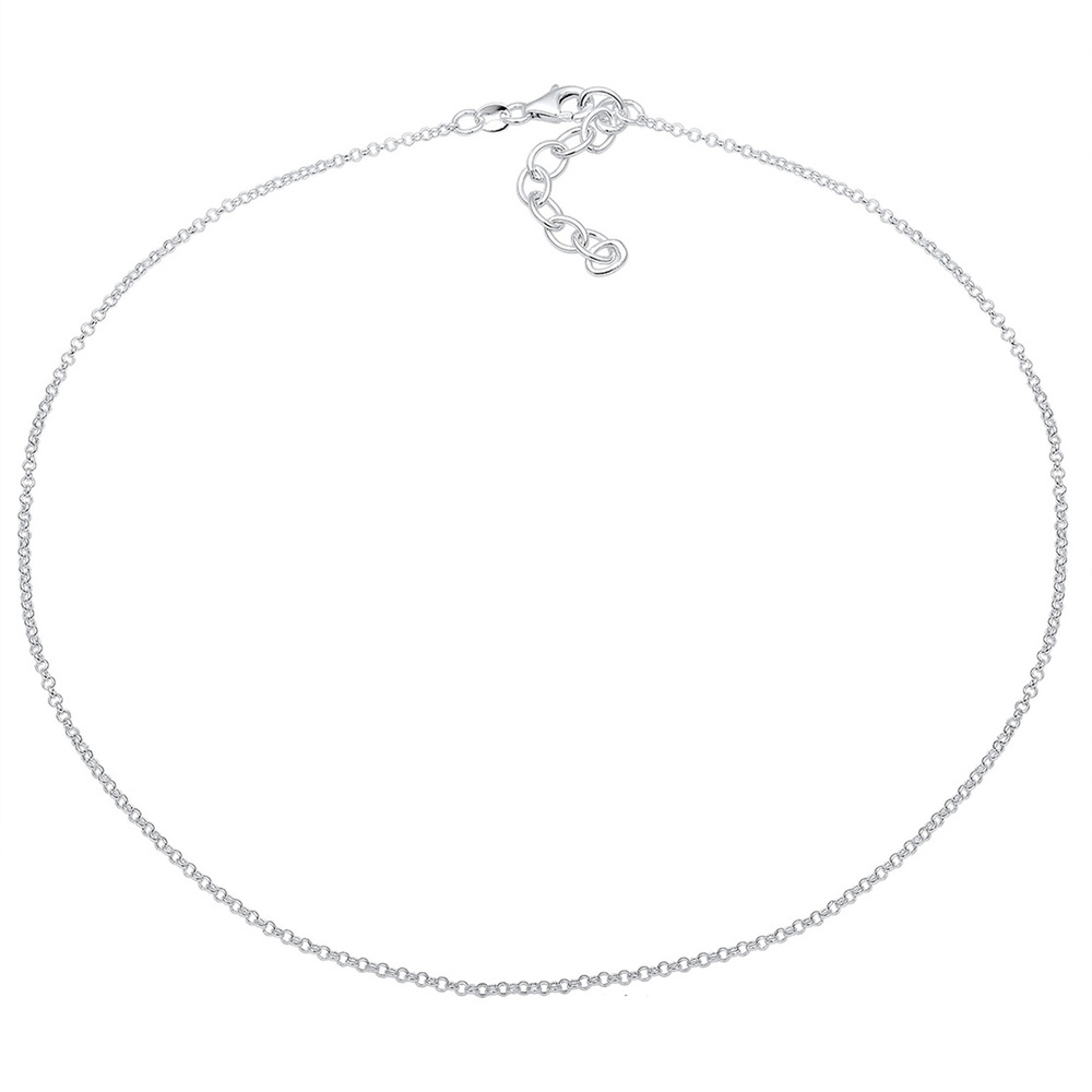 Elli Elli by Julie & Grace Collier Femme Choker Basic en Argent Sterling, Collier ras  collier