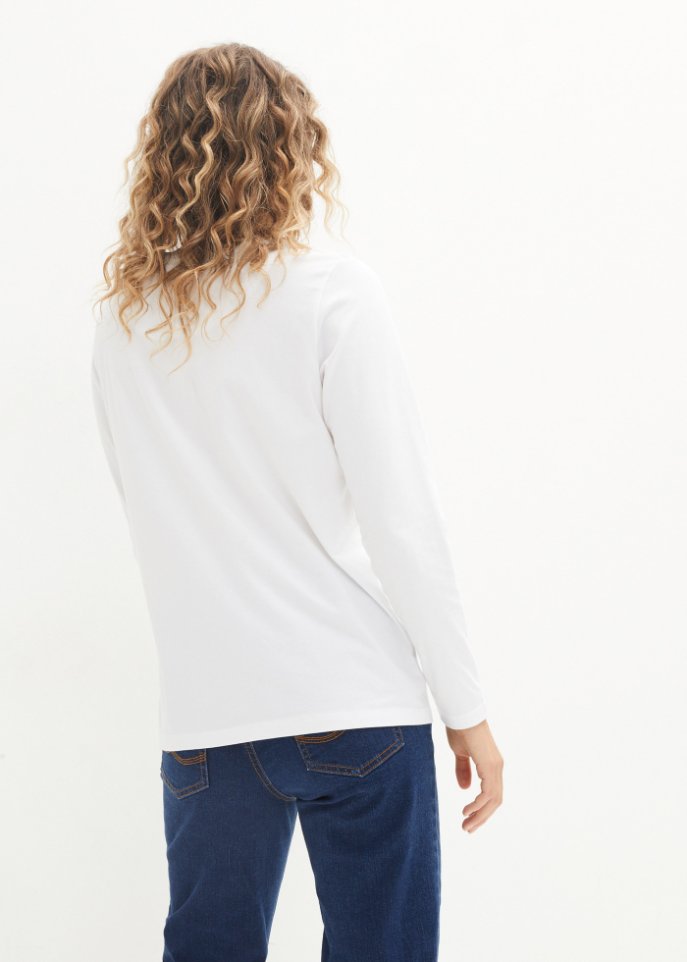 Essential Langarmshirt mit Rundhalsausschnitt, seamless