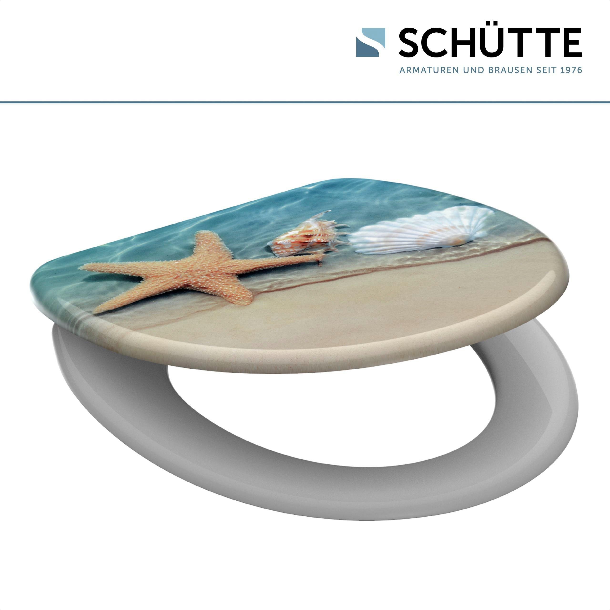 Schütte WC-Sitz BEACH, bruchsicher und kratzfest, Absenkautomatik, Standardmaß