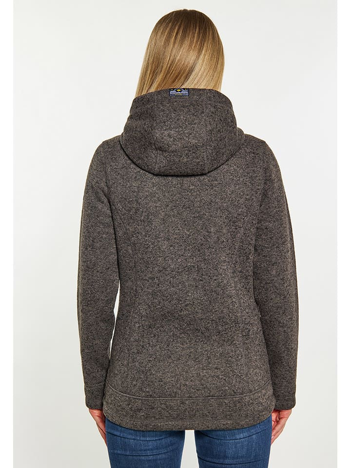 Schmuddelwedda Strickfleecejacke in Grau günstig kaufen