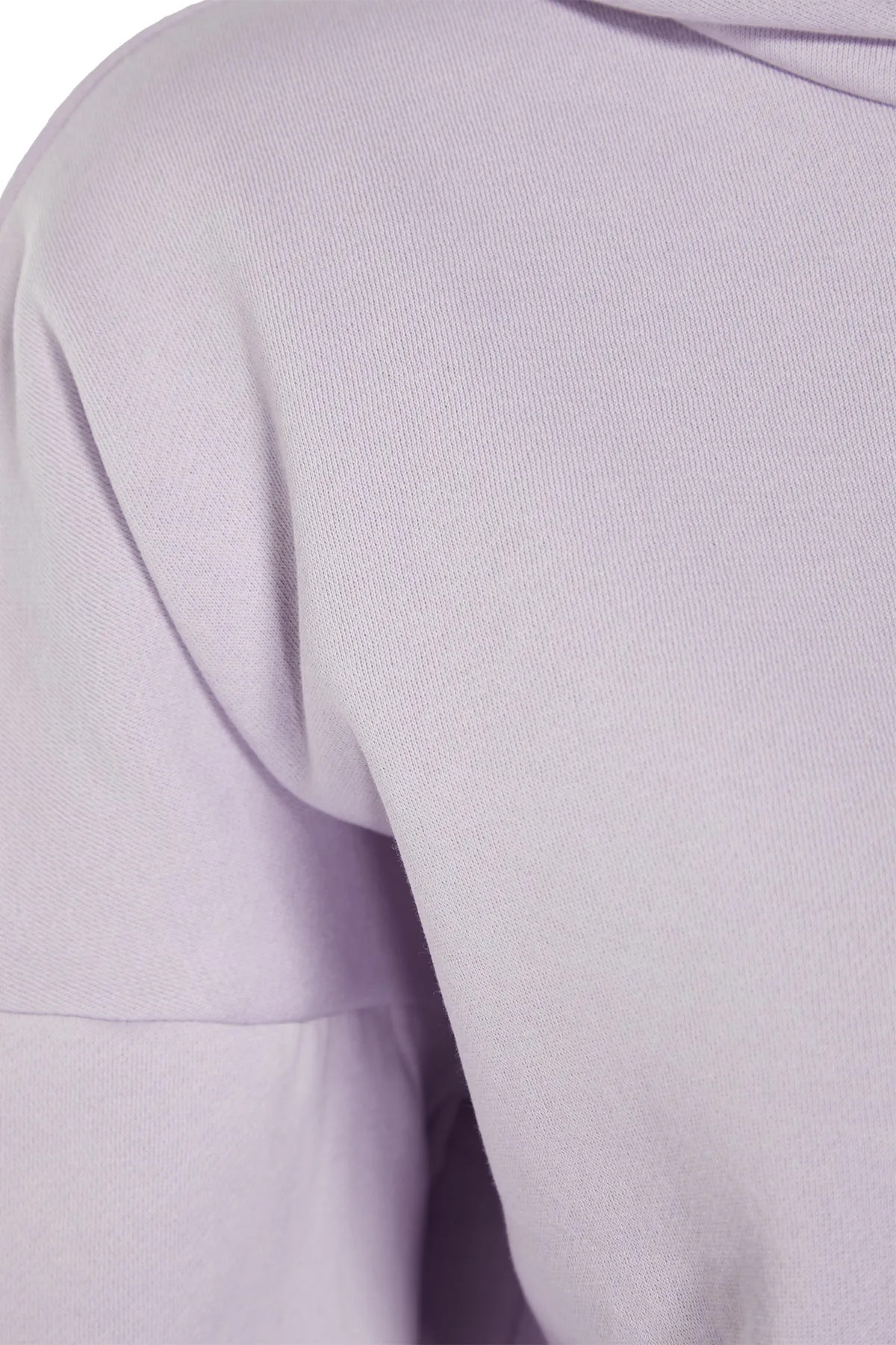 Trendyol Collection  Lila, dicker Fleece-Rücken mit Aufdruck, Oversize/weite Passform, Strick-Sweatshirt TWOAW23SW00904