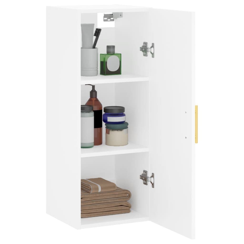 vidaXL Sideboard Wandschrank Weiß 34,5x34x90 cm (1 St)