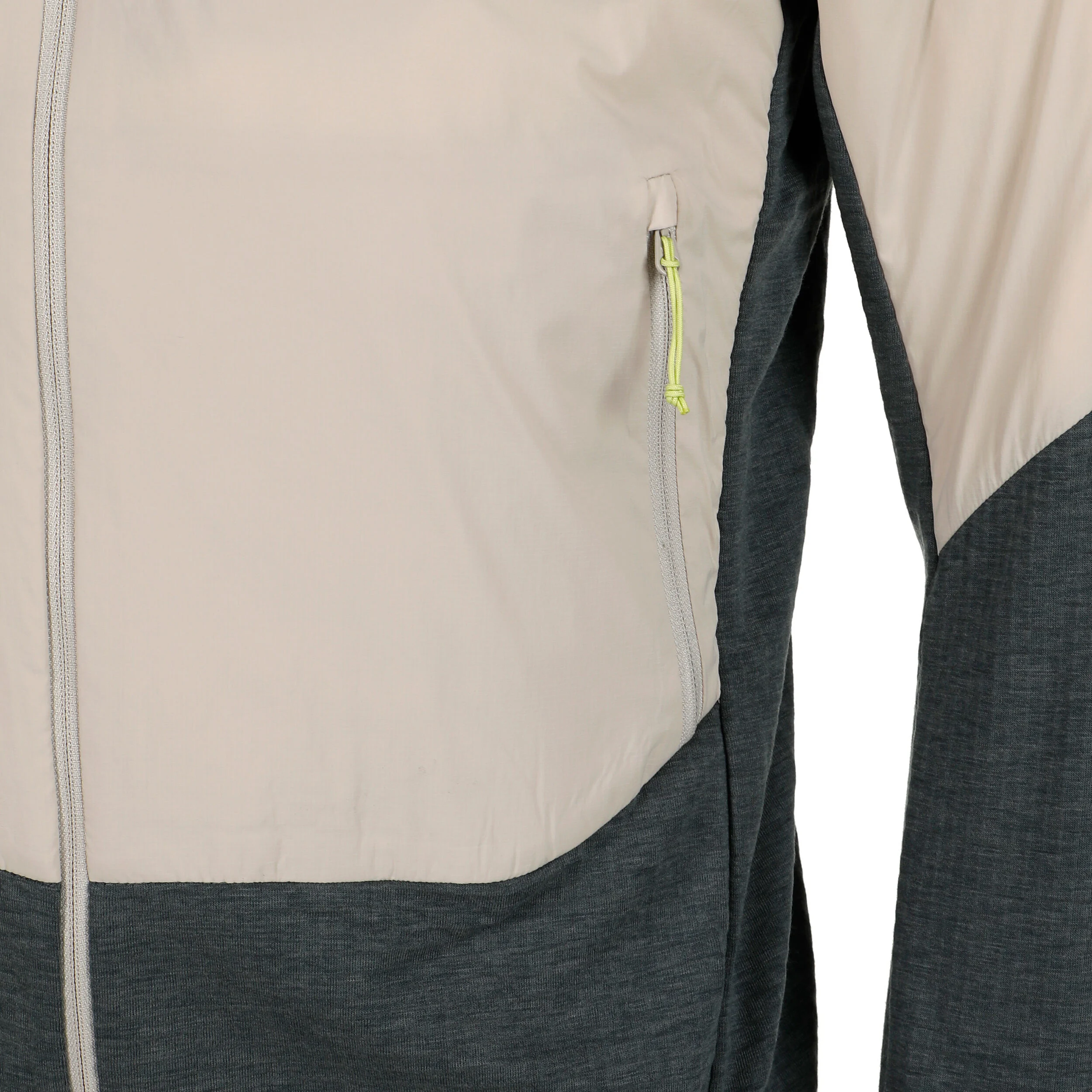 Ascent Hybrid Insulated Laufjacke Herren - Silber, Dunkelgrau
