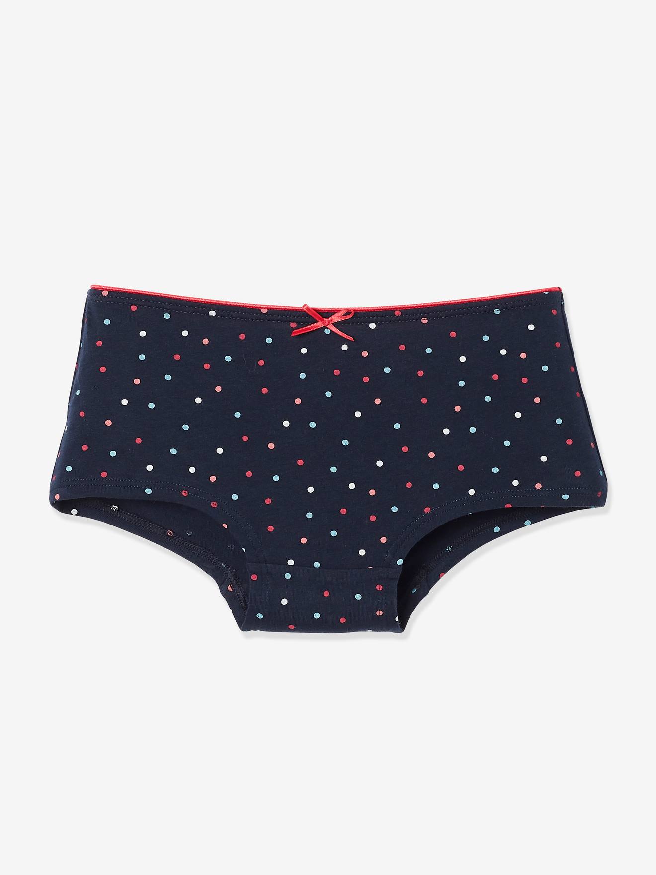 Les 4 shorties fille BASICS lot rose