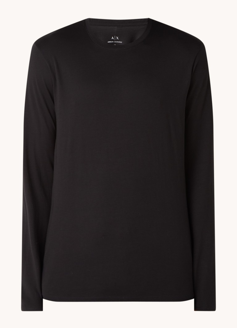 Pulover cu mânecă lungă și guler rotund Armani Exchange