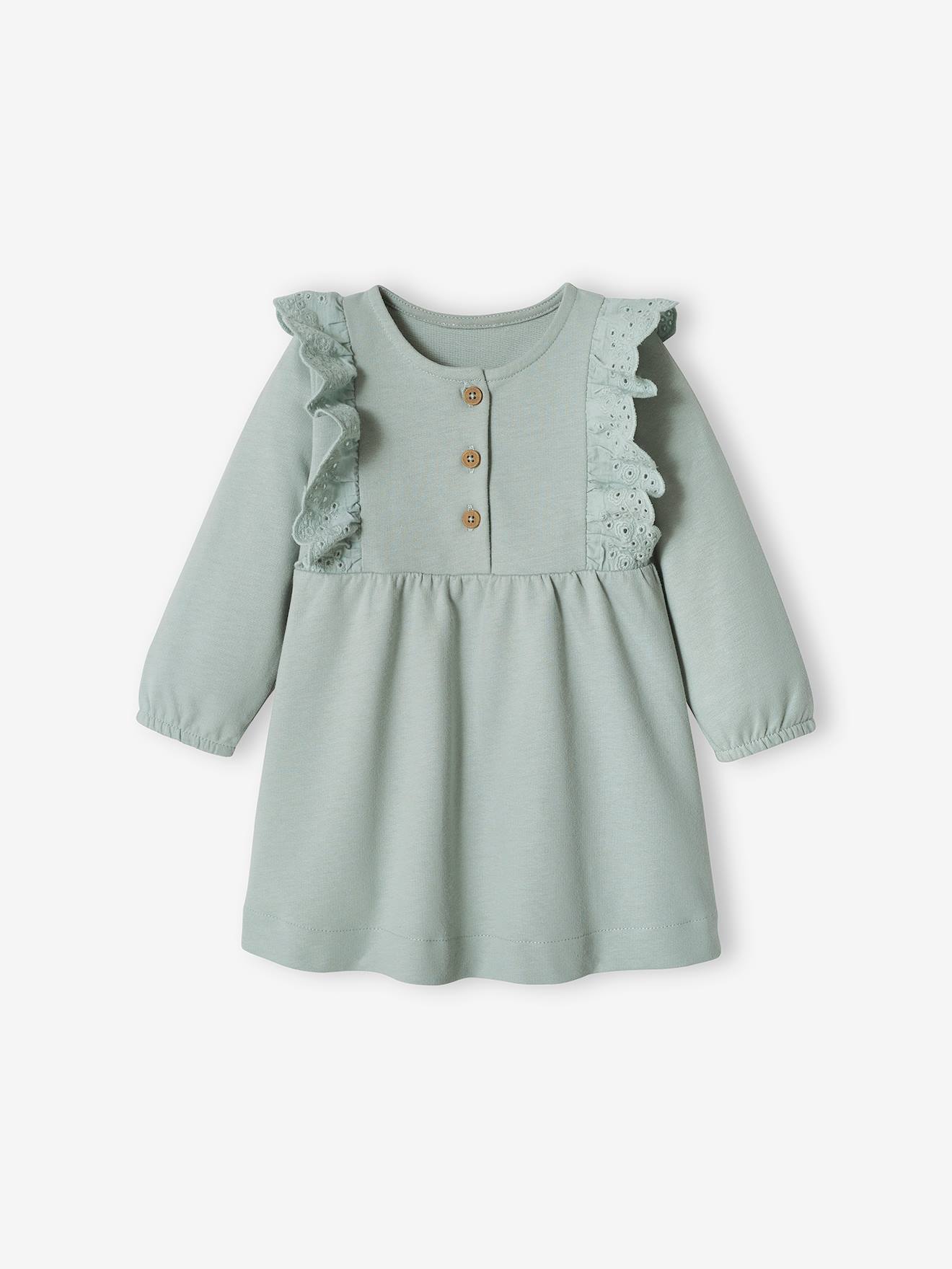 Vertbaudet Mädchen Baby Kleid Oeko-Tex - karamell