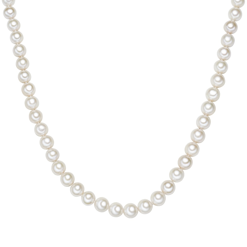 Valero Pearls Collier de perles Perle de culture d'eau douce Perle de culture d'eau douce en Bl collier
