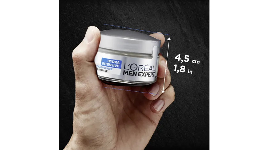 L'Oréal Paris Men Expert Hydra Intensive Gesichtspflege - Langanhaltende Feuchtigkeit und Schutz vor äußeren Einflüssen 50 ml