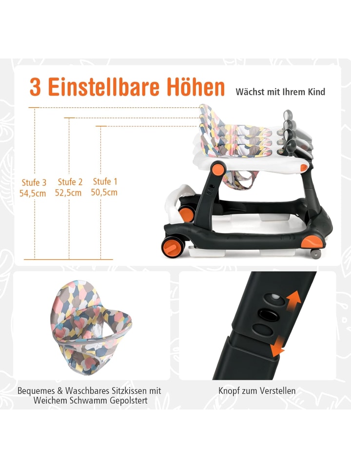 COSTWAY 2-in-1 Lauflernhilfe 6-18 Monate in Andere günstig kaufen onesize
