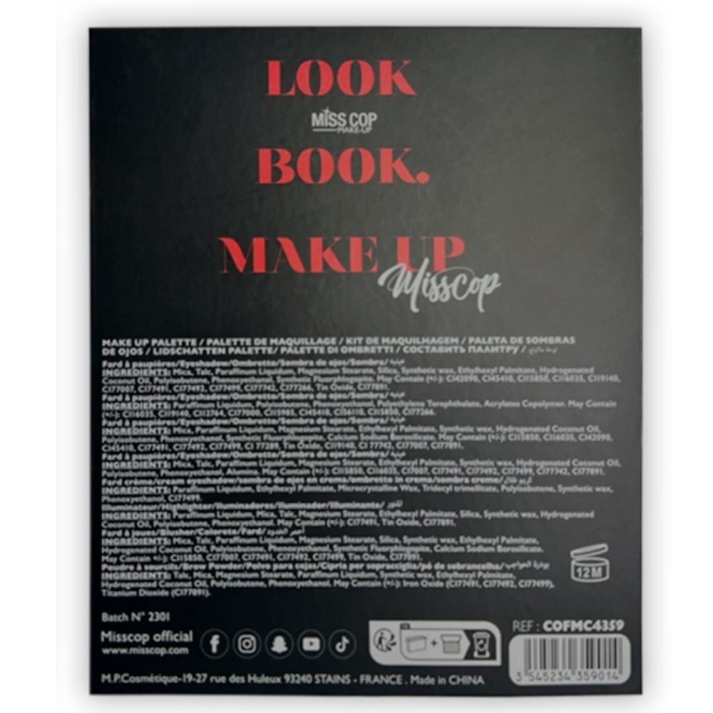 miss cop Palette Look Book Palette