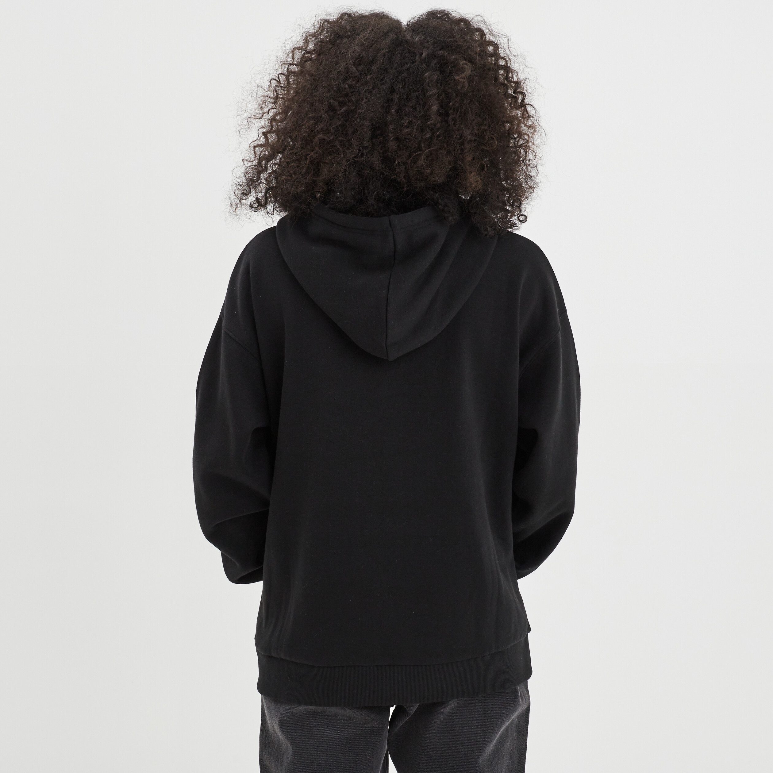 Sweat molleton à capuche hoodie noir femme | La Halle