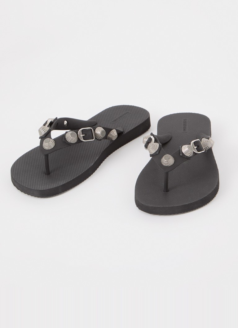 Balenciaga Cagole papuče s nitnama