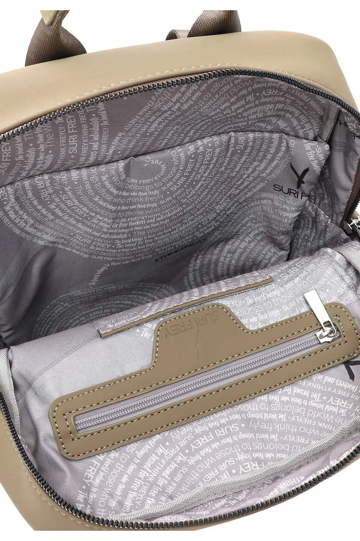 SURI FREY  Rucksack - Grün - Unifarben
