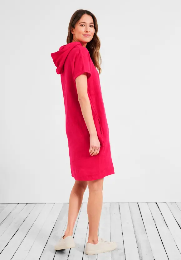 CECIL Leinen Hoodie Kleid